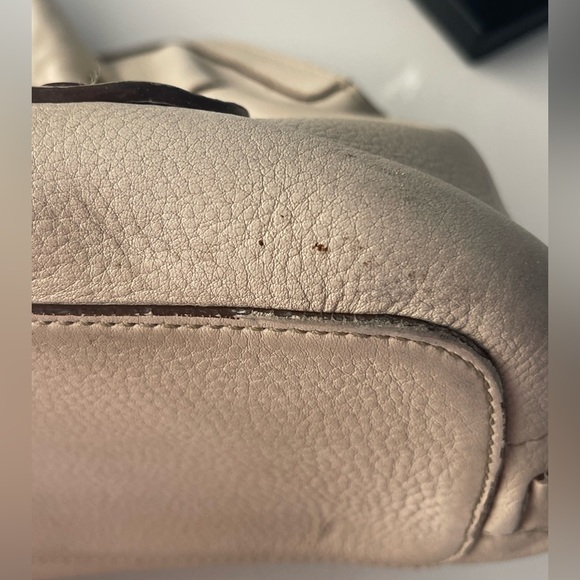 COACH Vintage Legacy Thompson Parchment Satchel Pebbled Leather - Picture 9 of 11